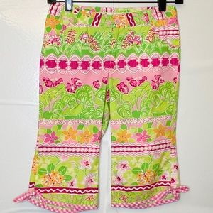 Lilly Pulitzer Capri Cropped Pants Girls flowers